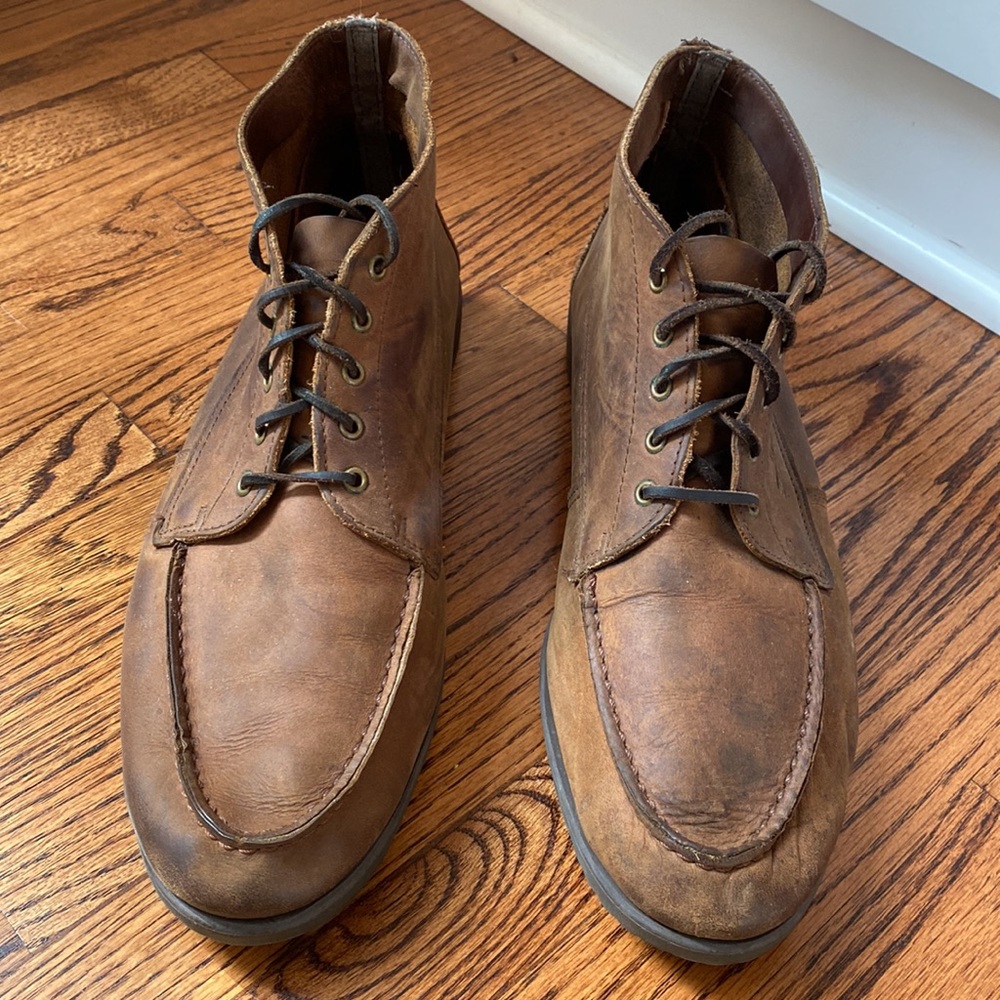 SEBAGO Mens brown leather boots - 14